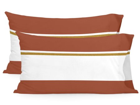 Pillowcase HappyFriday Blanc Golden lands Multicolour 50 x 75 cm (2 Units) Sale