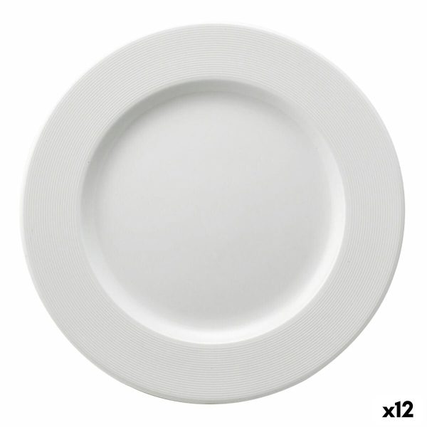 Dessert dish Ariane Orba Ceramic White Ø 21 cm (12 Units) on Sale