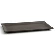 Snack tray Quid Mineral Gres Black Ceramic 15 x 30 cm (8 Units) Fashion