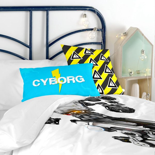 Cushion cover HappyFriday Baleno Teen Cyborg Multicolour 50 x 30 cm Online now