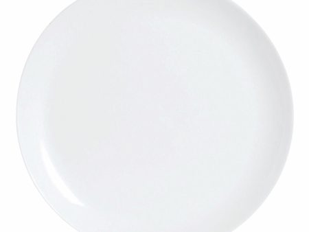 Flat plate Luminarc Diwali White Glass (25 cm) (24 Units) Online Sale