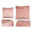 Cushion With hair Pink Synthetic Leather (40 x 2 x 40 cm) Online