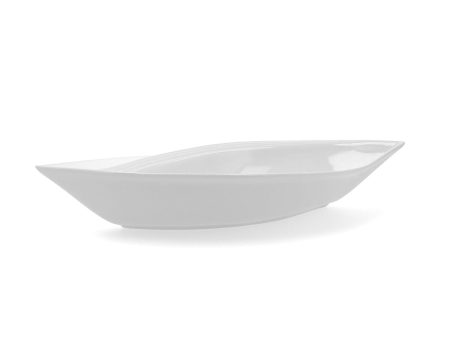 Serving Platter Quid Gastro Ceramic White (31 x 14,5 x 5,5 cm) (Pack 6x) Discount