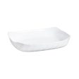 Serving Platter Luminarc Smart Cuisine Rectangular White Glass 33 x 27 cm (6 Units) Hot on Sale