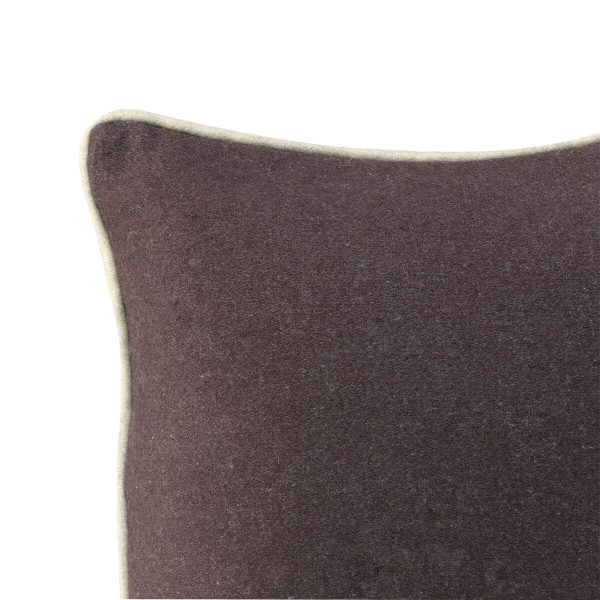 Cushion cover HappyFriday HF Living Piping Felt Burgundy 50 x 50 cm For Discount