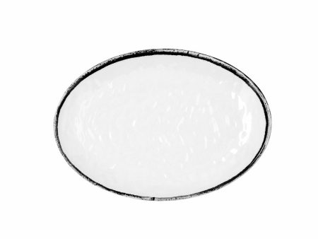 Flat Plate Quid Select Filo White Black Plastic 21,3 x 15 cm (12 Units) Sale