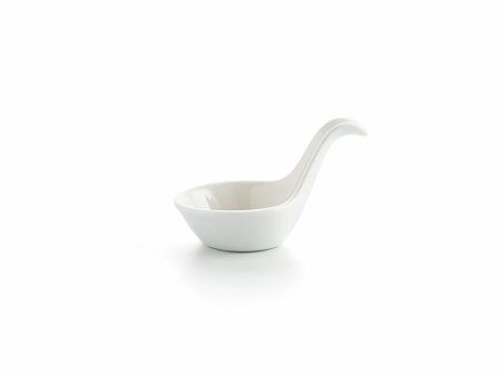 Bowl Ariane Alaska 9,6 x 5,9 cm Spoon Mini Ceramic White (18 Units) Online Sale