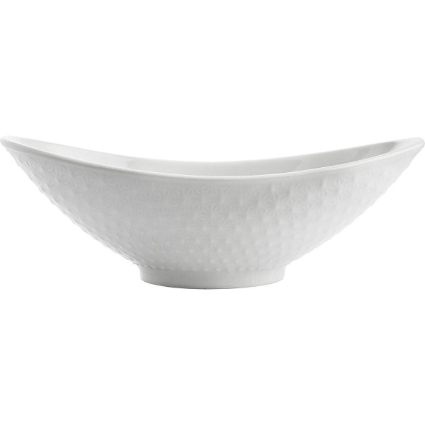 Serving Platter Quid Gastro Oval Ceramic White (21,5 x 12,5 x 7 cm) (6 Units) on Sale