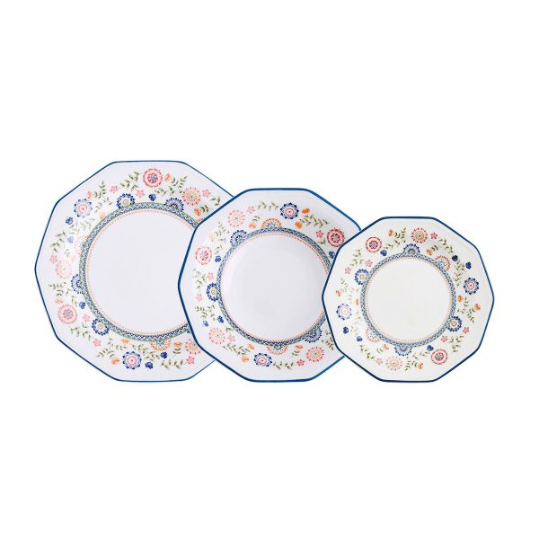 Dinnerware Set Queen´s By Churchill Bengal Multicolour Ceramic 12 Pieces Online now