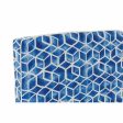 Cushion DKD Home Decor Blue White Rectangular Geometric 190 x 60 x 5 cm (190 x 60 x 5 cm) Sale