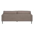 3-Seater Sofa Taupe 213 x 87 x 90 cm Online Sale