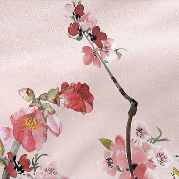 Pillowcase HappyFriday Chinoiserie rose Multicolour 45 x 155 cm Online Sale