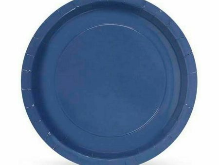 Plate set Algon Disposable Cardboard Blue 10 Pieces 23 x 23 x 1,5 cm (36 Units) Online Hot Sale