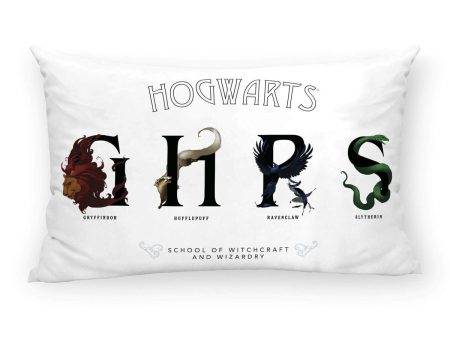 Cushion cover Harry Potter Shields White Multicolour 30 x 50 cm Online now