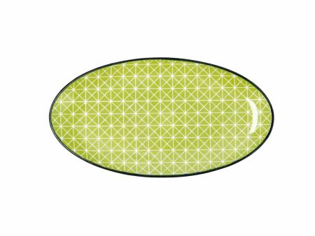 Snack tray Quid Pippa Oval Ceramic Multicolour (21 cm) (8 Units) For Discount