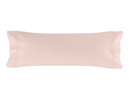 Pillowcase HappyFriday BASIC Light Pink 45 x 110 cm For Discount