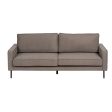 3-Seater Sofa Taupe 213 x 87 x 90 cm Online Sale