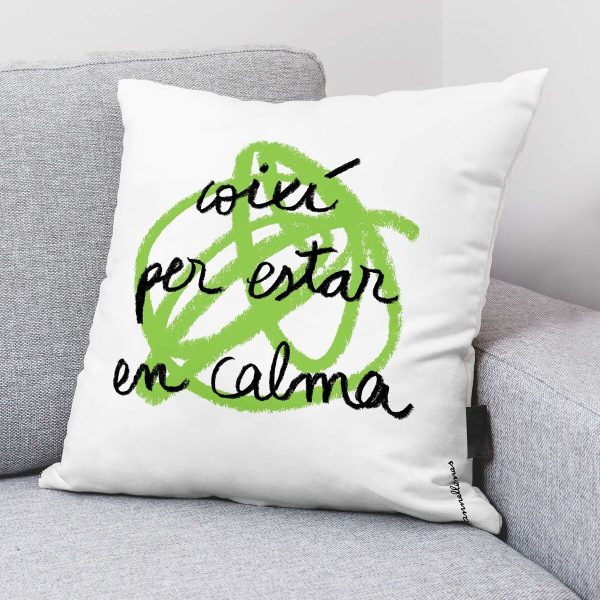 Cushion cover Decolores Calma Multicolour 50 x 50 cm Cotton Catalan For Discount