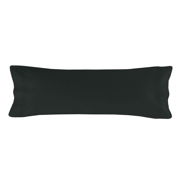 Pillowcase HappyFriday BASIC Black 45 x 110 cm For Cheap