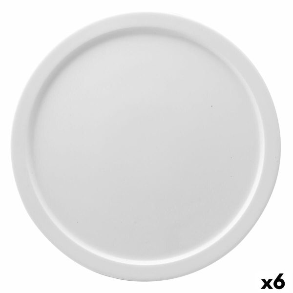 Pizza Plate Ariane Prime Ceramic White Ø 32 cm (6 Units) Online Hot Sale