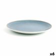 Flat plate Ariane Terra Ceramic Blue (Ø 31 cm) (6 Units) Sale