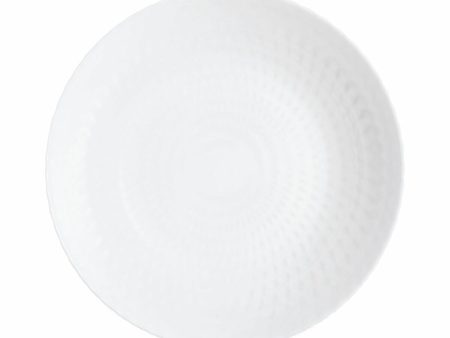 Deep Plate Luminarc Pampille White Glass (20 cm) (24 Units) Discount