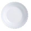 Flat plate Luminarc Feston White Glass (25 cm) (24 Units) Fashion