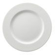 Flat plate Ariane Orba Ceramic White (Ø 27 cm) (12 Units) on Sale