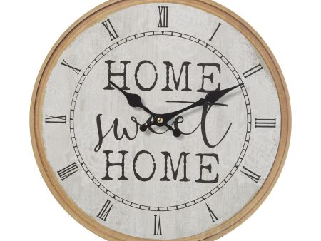 Wall Clock Alexandra House Living Multicolour Wood 34 x 4 x 34 cm Online Hot Sale