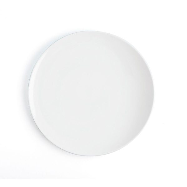 Flat plate Ariane Coupe Ceramic White (Ø 31 cm) (6 Units) Fashion