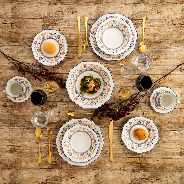 Dinnerware Set Queen´s By Churchill Bengal Multicolour Ceramic 12 Pieces Online now