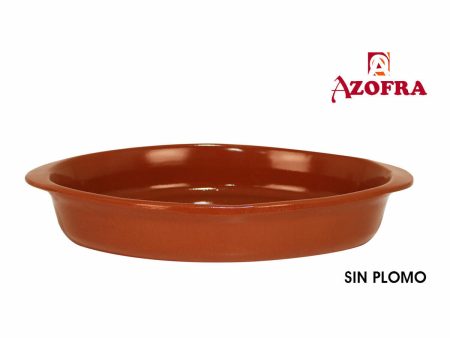 Serving Platter Azofra Baked clay Oval 44 x 26 x 7 cm (4 Units) Online