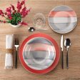 Dinnerware Set Versa Leanne Pink Stoneware 26,5 x 26,5 cm 18 Pieces Hot on Sale