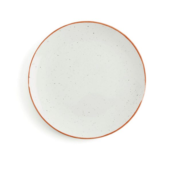 Flat plate Ariane Terra Ceramic Beige (Ø 21 cm) (12 Units) Cheap