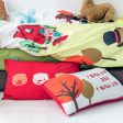 Cushion cover HappyFriday Mr Fox Piggys Multicolour 50 x 30 cm For Discount