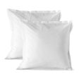 Pillowcase HappyFriday BASIC White 60 x 60 cm (2 Units) For Cheap