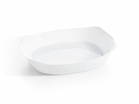 Serving Platter Luminarc Smart Cuisine Rectangular White Glass 38 x 27 cm (6 Units) Sale