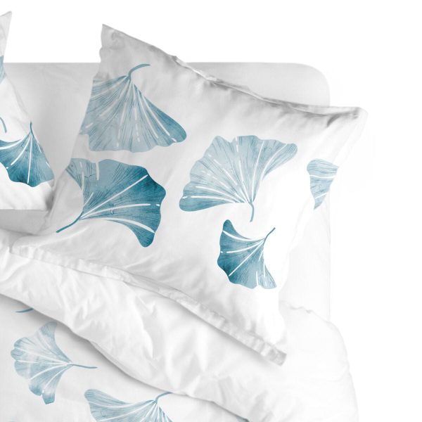 Pillowcase HappyFriday Blanc Ginkgo Multicolour 60 x 60 cm on Sale