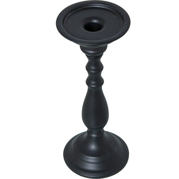 Candle Holder Alexandra House Living Black Metal 9 x 25 x 9 cm on Sale