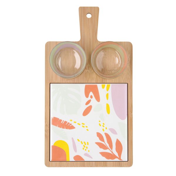 Serving set Quid Kaleido Multicolour Wood 31 x 17 x 6 cm 4 Pieces Fashion