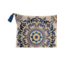 Cushion DKD Home Decor Orange Sky blue Navy Blue Mandala 40 x 10 x 40 cm (3 Pieces) Hot on Sale