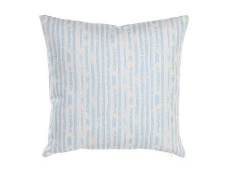 Cushion DKD Home Decor Stripes Blue White 45 x 15 x 45 cm Mediterranean Discount