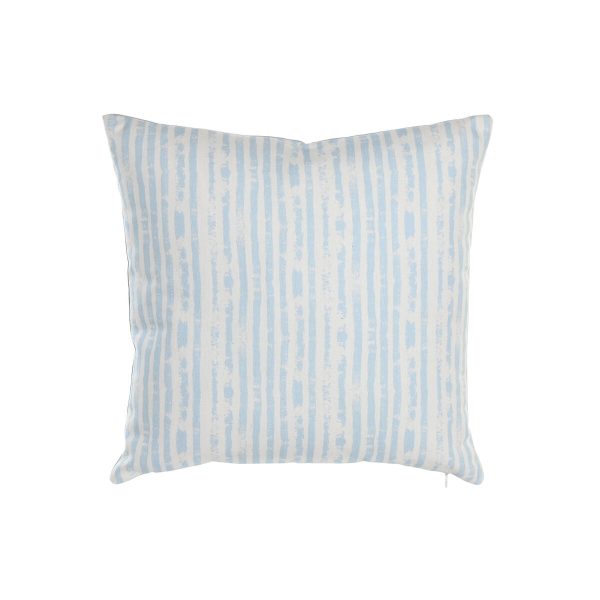 Cushion DKD Home Decor Stripes Blue White 45 x 15 x 45 cm Mediterranean Discount