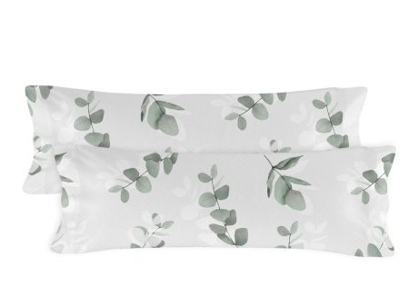 Pillowcase HappyFriday Blanc Corymbia Multicolour 45 x 110 cm (2 Units) Online Sale