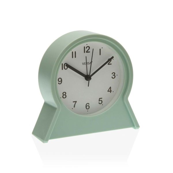 Alarm Clock Versa Franki Grey Green Plastic 4,4 x 14,5 x 13,7 cm Cheap