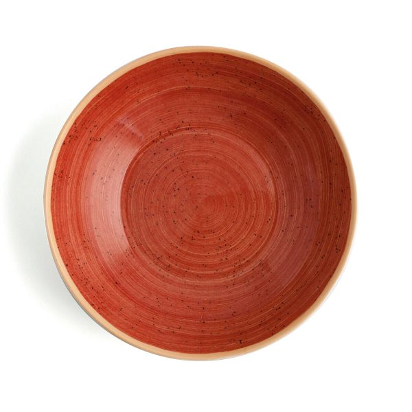 Deep Plate Ariane Terra Ceramic Red (Ø 21 cm) (6 Units) on Sale