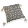 Cushion Versa Grey Tassels 10 x 45 x 45 cm Cheap