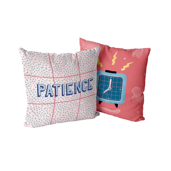 Cushion cover HappyFriday Aware Patience Multicolour 50 x 50 cm 2 Pieces Online