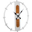 Wall Clock Alexandra House Living White Brown Metal wicker 64 x 5 x 64 cm Sale