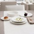 Flat Plate Ariane Prime White Ceramic Ø 21 cm (12 Units) Online now